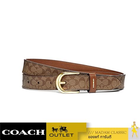 Jual Coach F78179 Belt Classic Belt In Signature Canvas 25mm 